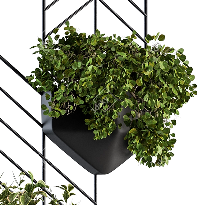 Wall-Mounted Plant Box 3D model image 3