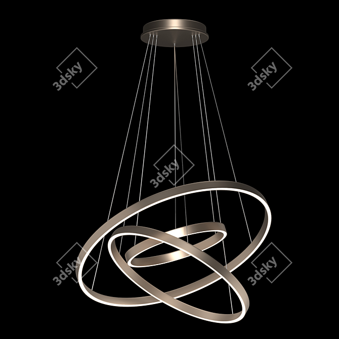 Modern Rim Pendant Lamp 3D model image 1