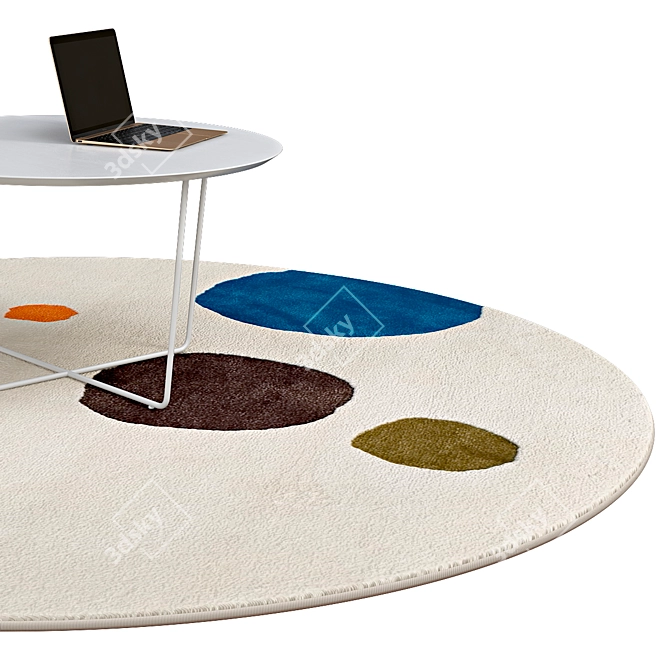 Elegant Circle Rugs | No. 057 3D model image 2