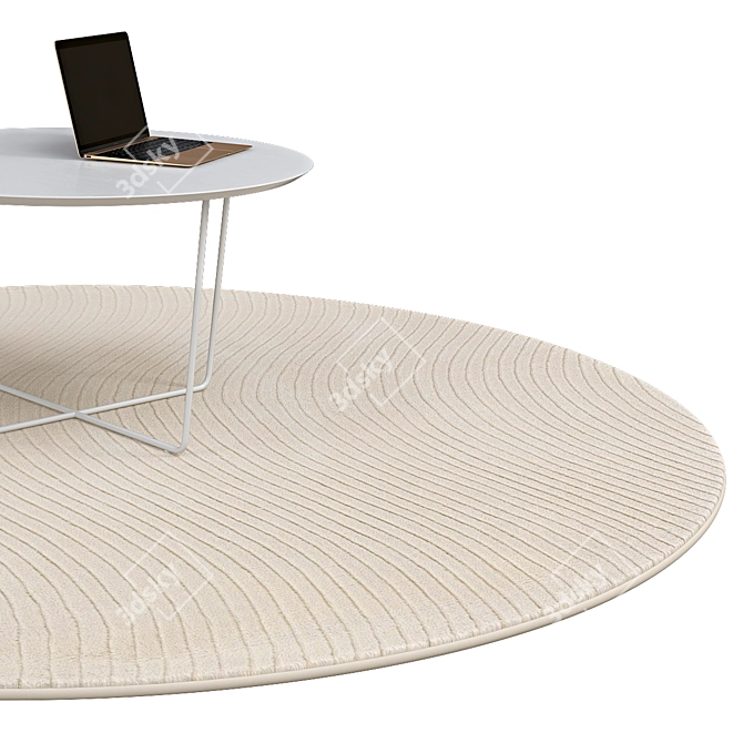 Elegant Circular Rugs | No. 059 3D model image 2