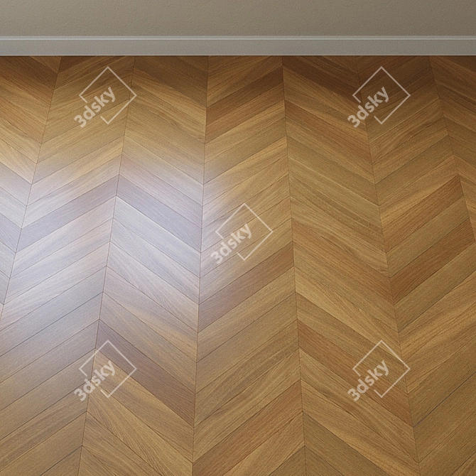 Upofloor Oak Parquet Board 3D model image 3