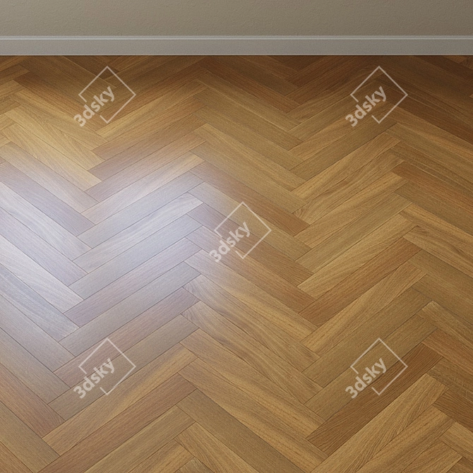 Upofloor Oak Parquet Board 3D model image 4