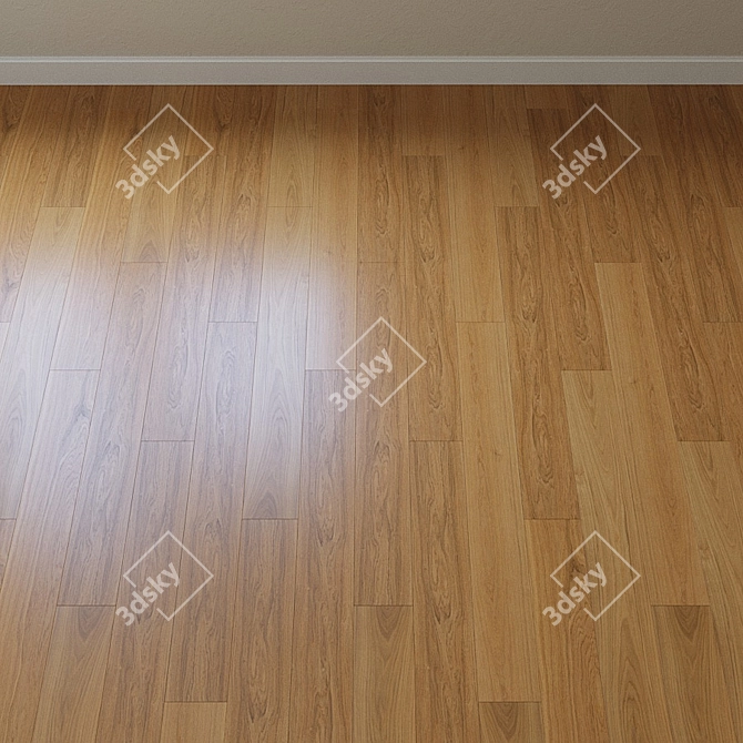 Title: Upofloor Oak Parquet Board 3D model image 2