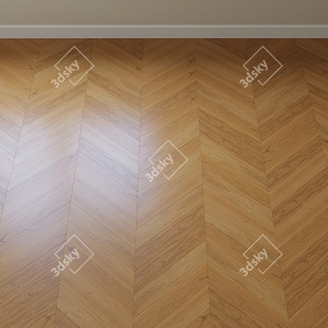 Title: Upofloor Oak Parquet Board 3D model image 3