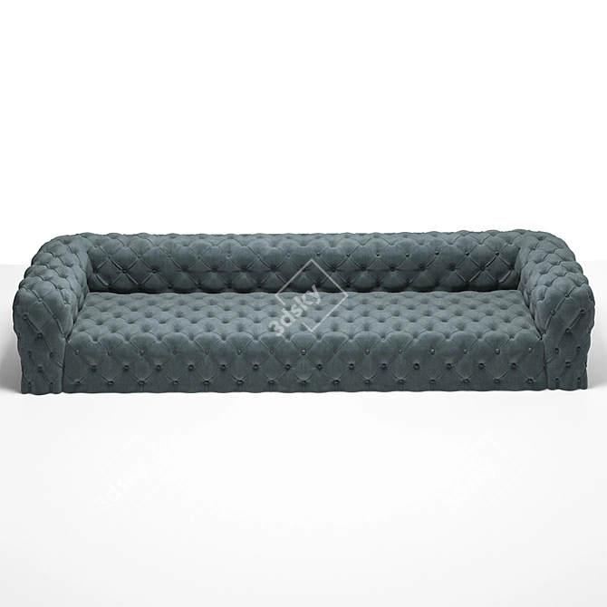 Luxury Chester Moon Sofa 3D model image 6