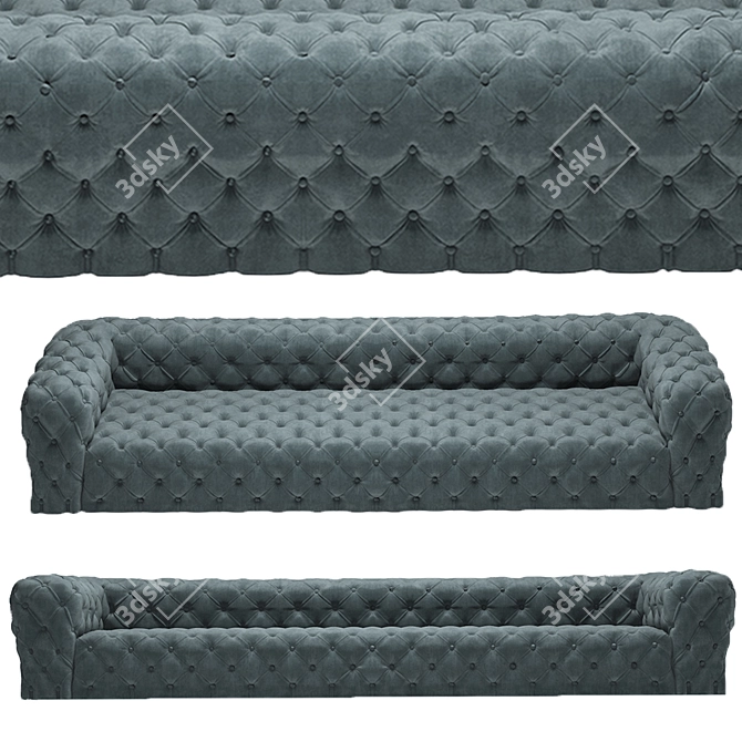 Luxury Chester Moon Sofa 3D model image 9