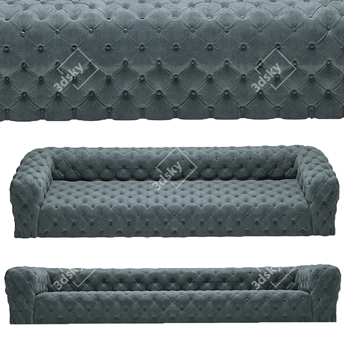 Luxury Chester Moon Sofa 3D model image 10