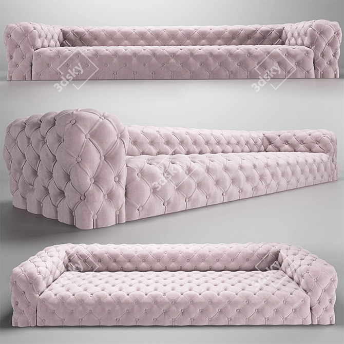 Luxury Chester Moon Sofa 3D model image 11