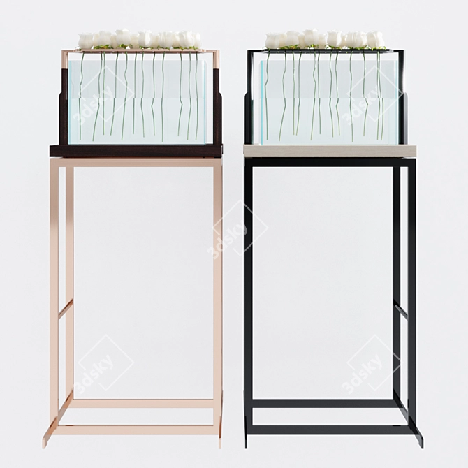 Exquisite Chi Wing Lo DORO Flower Stand 3D model image 1