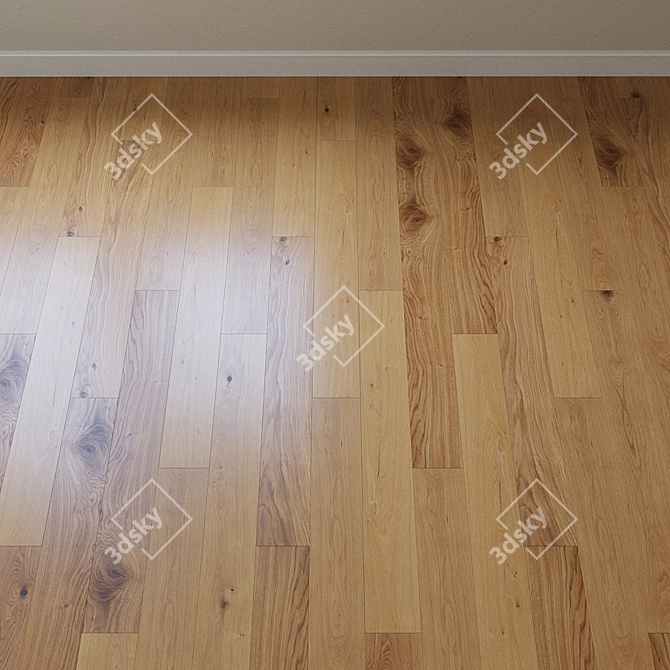 Upofloor Oak Parquet Board 3D model image 2