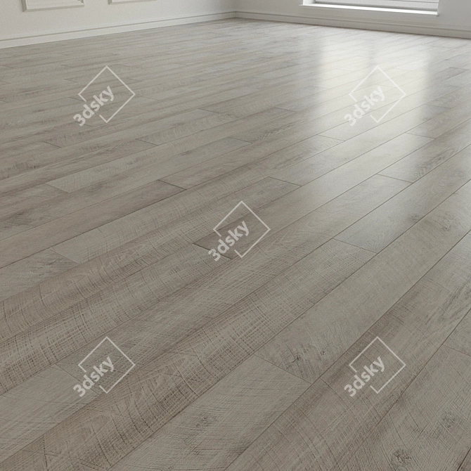 Versatile Laminate Parquet Flooring 3D model image 2