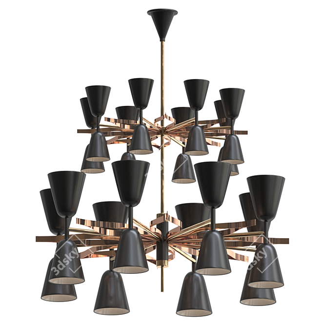 Elegant CHarkes Chandelier - 2013 3D model image 1