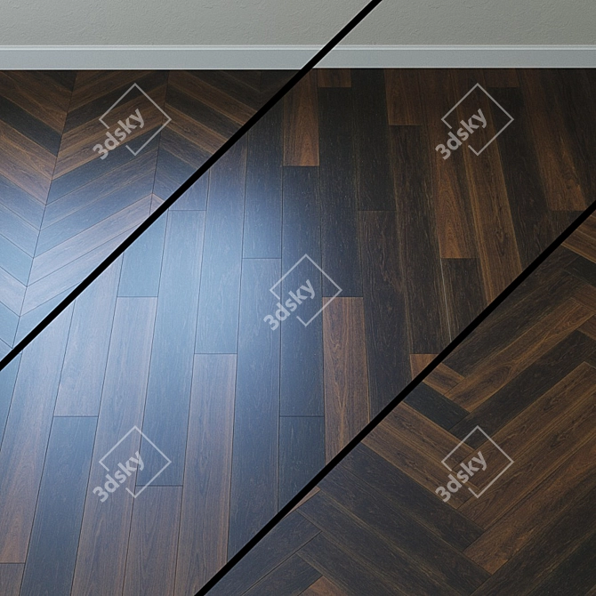 Upofloor Oak Parquet Board 3D model image 1