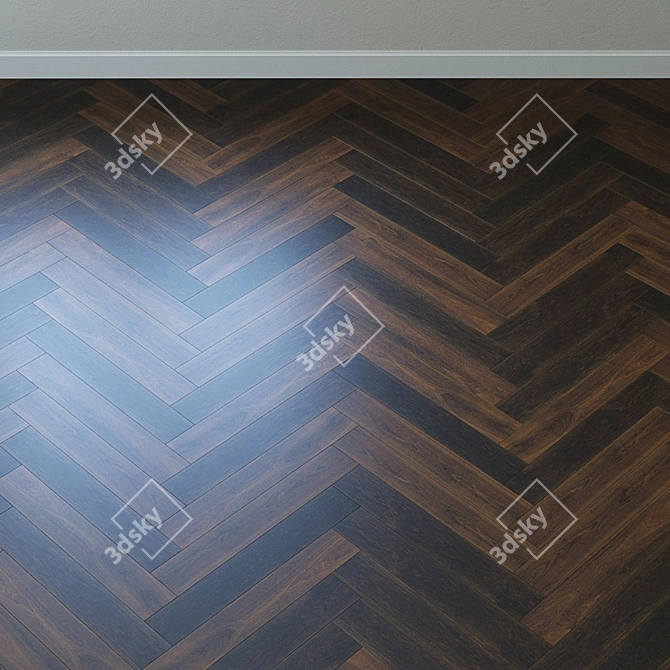 Upofloor Oak Parquet Board 3D model image 3