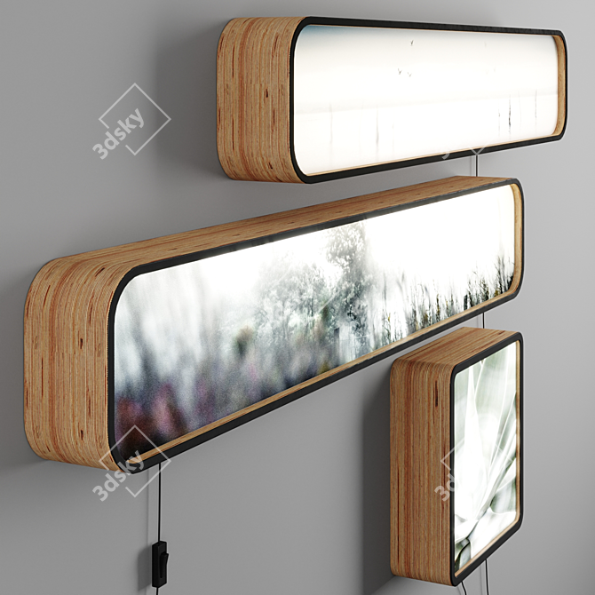 Custom Wall Light Decor. Various Sizes. Perfect for Any Room. 3D model image 2