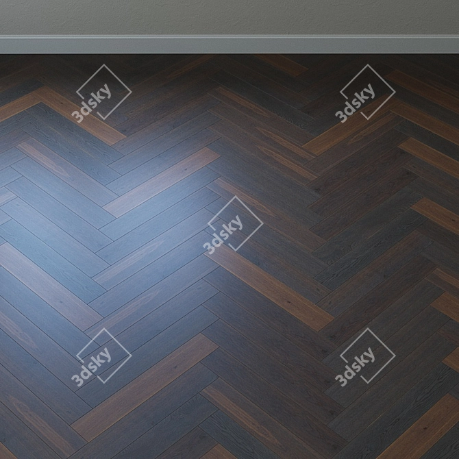 Title: Upofloor Oak Parquet Board 3D model image 4