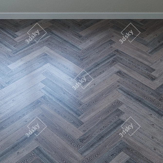 Upofloor Oak Parquet Board: French Elegance 3D model image 2