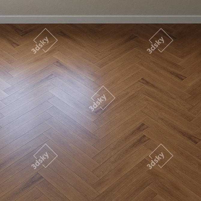 Upofloor Oak Parquet Board 3D model image 3