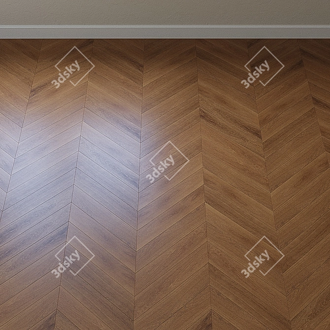 Upofloor Oak Parquet Board 3D model image 4