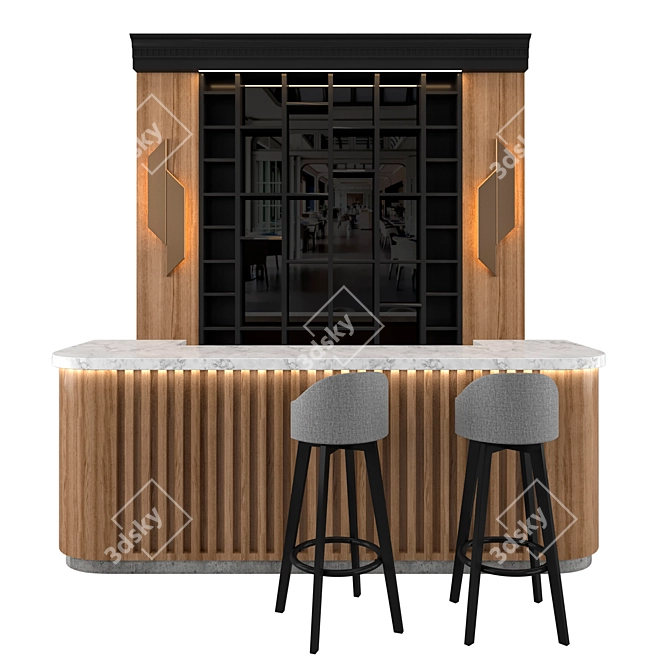 Restaurant Bar 1.1: Modern and Functional 3D model image 4