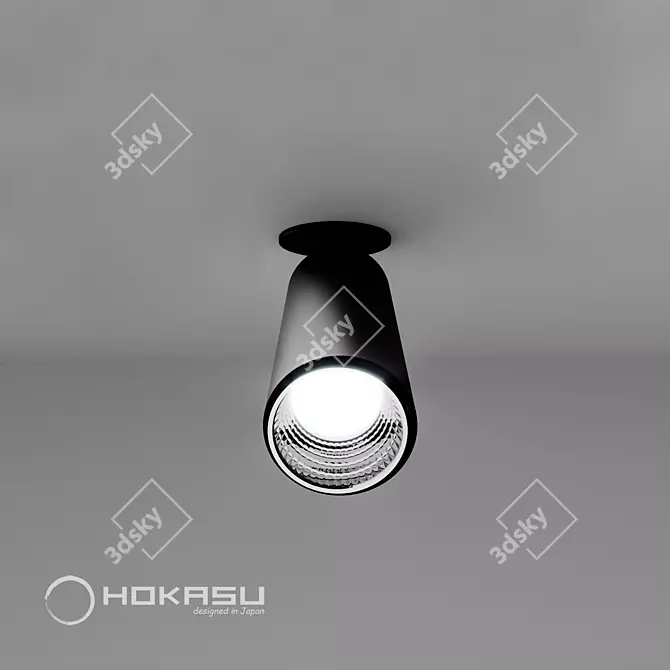 Sleek Tube IN Spotlight 3D model image 2