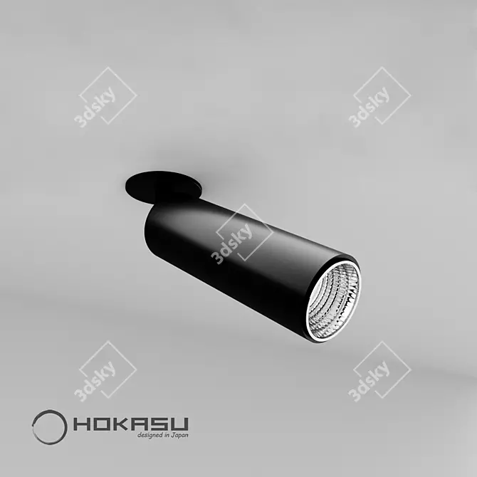 Sleek Tube IN Spotlight 3D model image 3