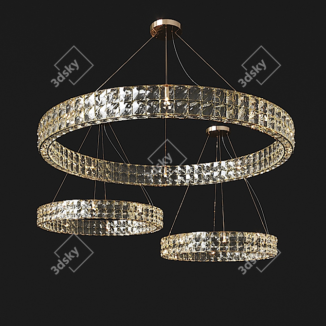 Elegant Newport Pendant Collection 3D model image 1