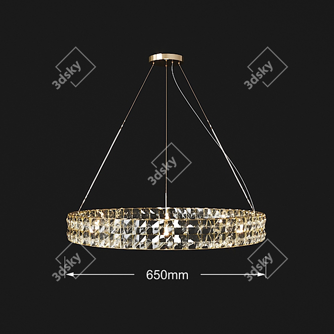 Elegant Newport Pendant Collection 3D model image 3