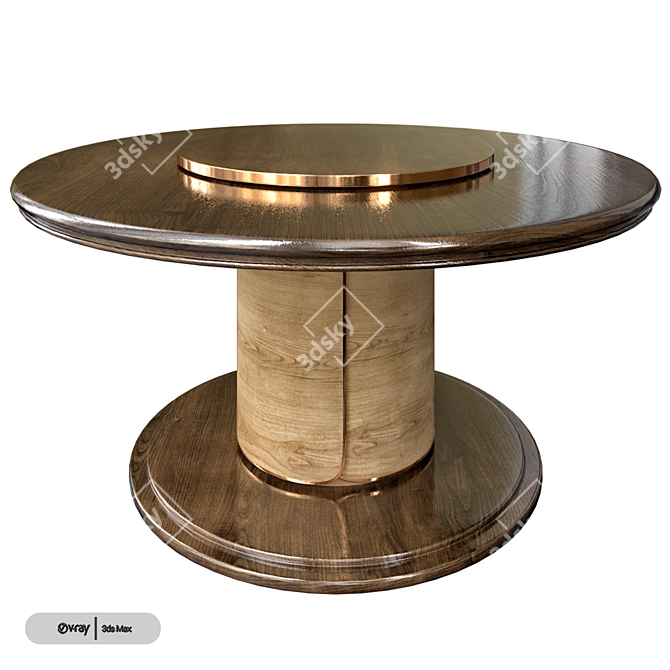 Modern AR Alexander Table: Stylish Design 3D model image 2