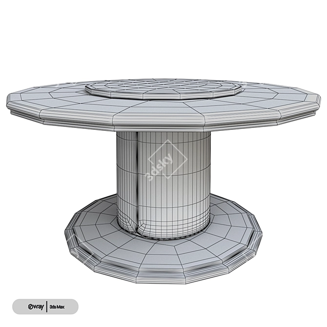 Modern AR Alexander Table: Stylish Design 3D model image 3