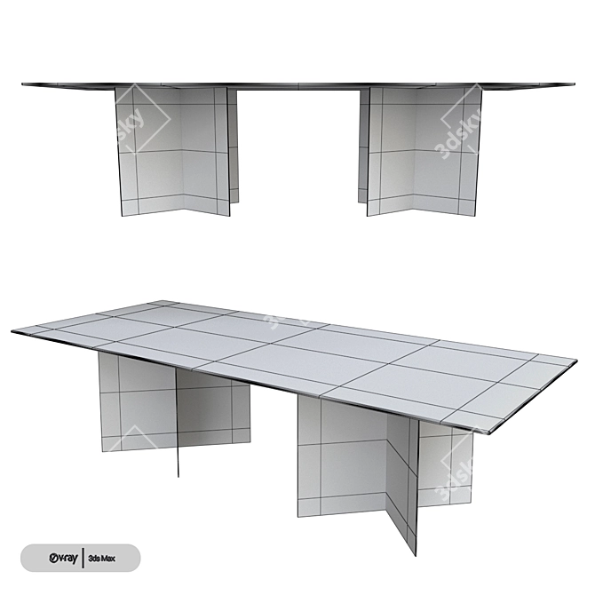 Exenza Atelier Table: Stylish and Functional 3D model image 2