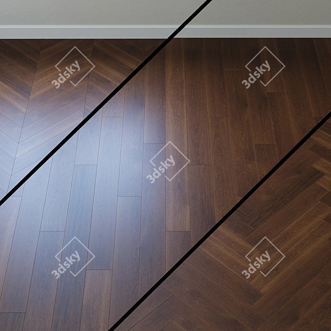 Upofloor Oak Parquet Board 3D model image 1