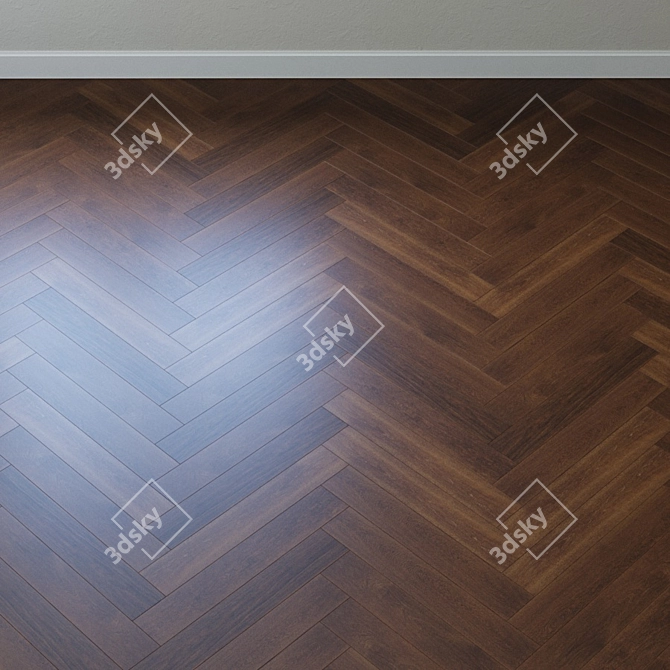 Upofloor Oak Parquet Board 3D model image 3