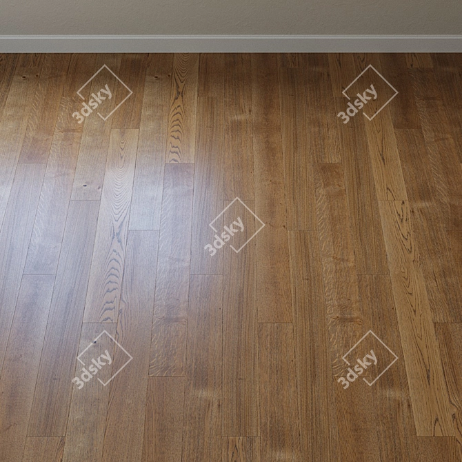 Upofloor Oak Parquet Board 3D model image 2