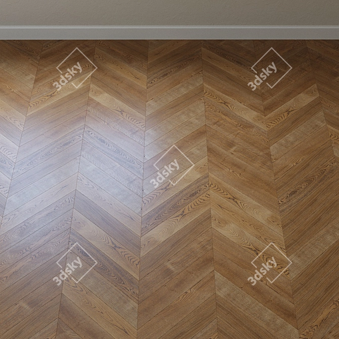 Upofloor Oak Parquet Board 3D model image 3