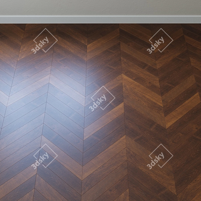 Upofloor Oak Parquet Board 3D model image 4