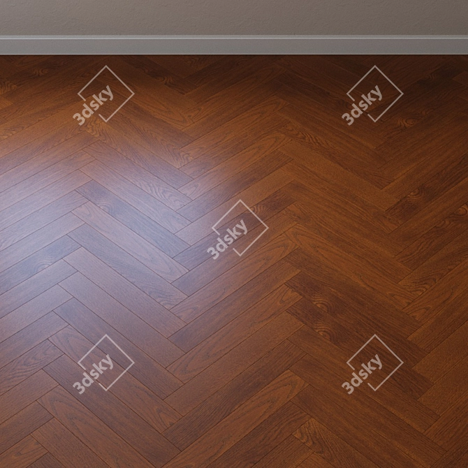 Upofloor Oak Parquet Board 3D model image 3