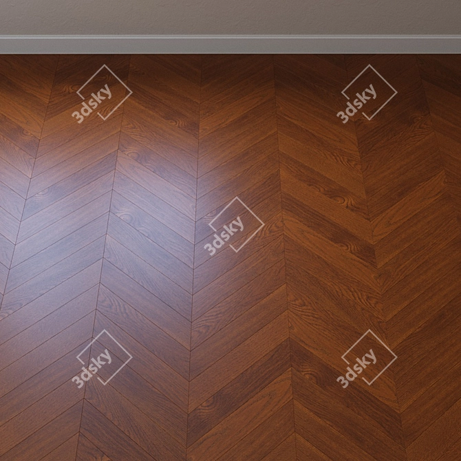 Upofloor Oak Parquet Board 3D model image 4