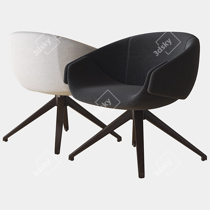 SP01 Anita Swivel Armchair, 3D Model 3D model image 1