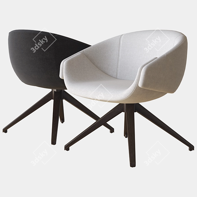 SP01 Anita Swivel Armchair, 3D Model 3D model image 2