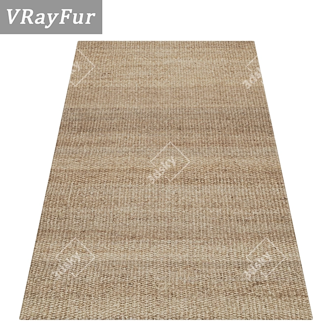 Versatile Carpet Set: High-Quality Textures & Multiple Variations 3D model image 2