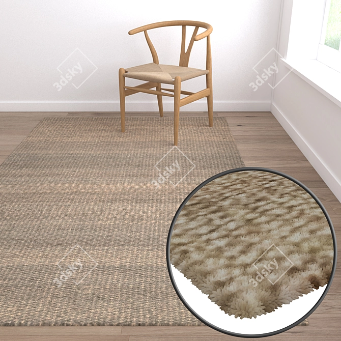 Versatile Carpet Set: High-Quality Textures & Multiple Variations 3D model image 5