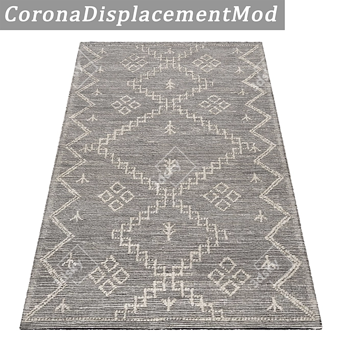 Luxury Set of 3 High-Quality Carpets 3D model image 4