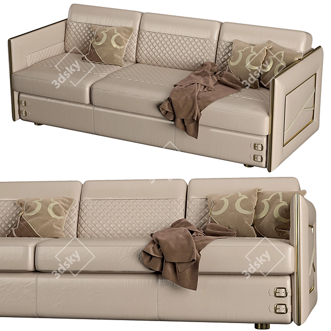 Elegant Formenti Darling Sofa 3D model image 1