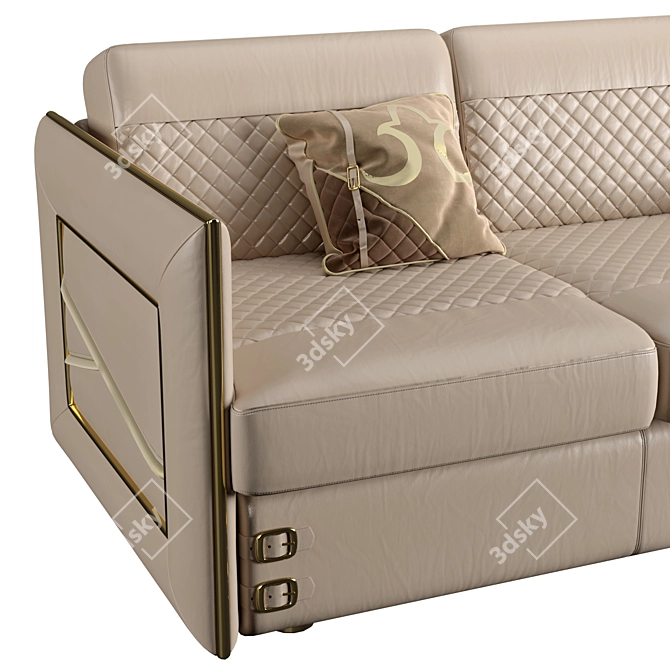 Elegant Formenti Darling Sofa 3D model image 2