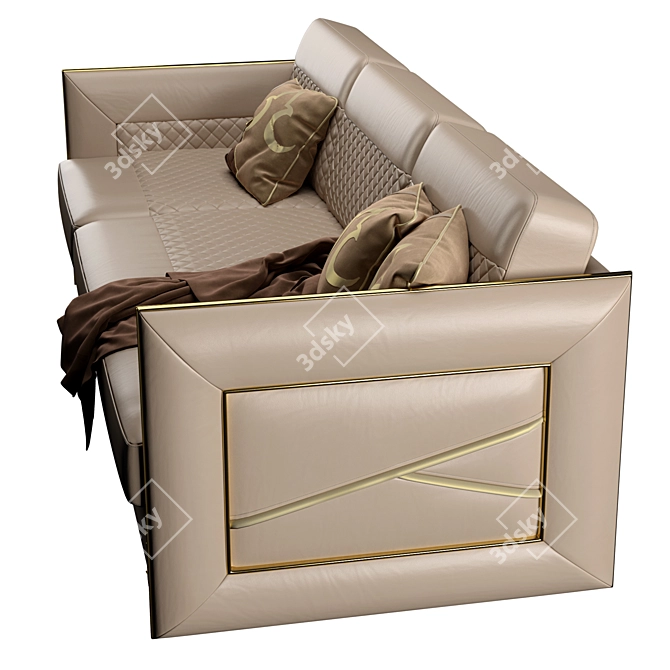 Elegant Formenti Darling Sofa 3D model image 3