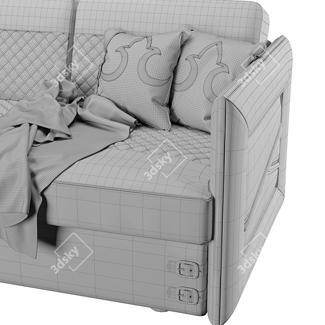 Elegant Formenti Darling Sofa 3D model image 5