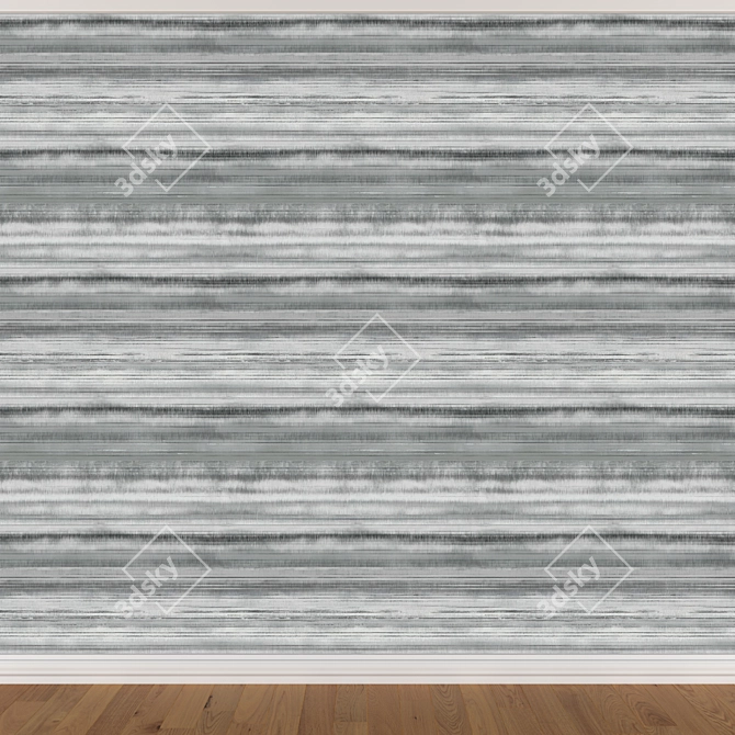 Seamless Wallpaper Set with 3 Colors 3D model image 3