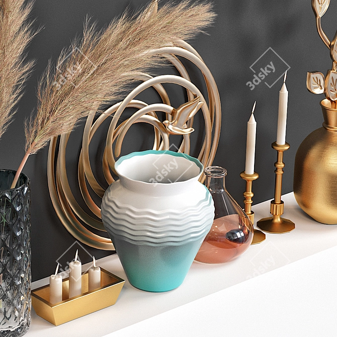 Elegant Decor Set: 2015 Version 3D model image 2