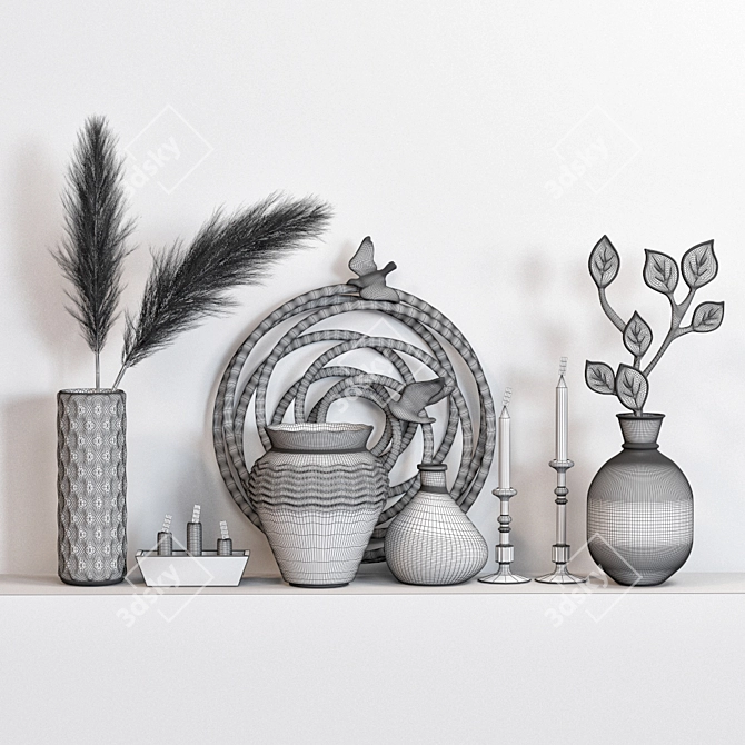 Elegant Decor Set: 2015 Version 3D model image 3